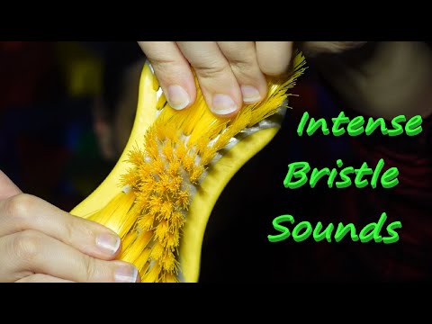 ASMR Intense & Aggressive Stiff Bristle Brush Sounds (Off The Mic) + Whisper Ramble