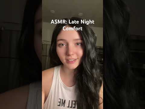 late night girlfriend comfort asmr 🤍 #girlfriendasmr #nightasmr #sleep #cozyasmr #asmr
