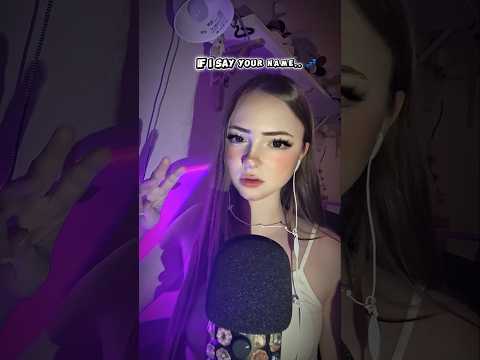 If I say your name.. SLEEP! #asmr  #relax #tingles #mouthwhisper