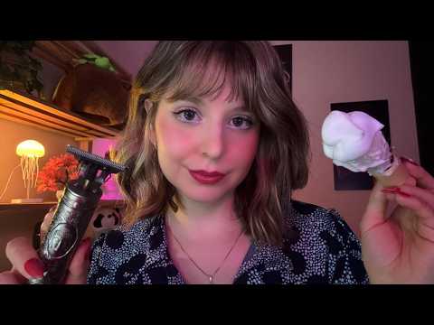 ASMR | Corte de cabelo masculino completo (voz suave)