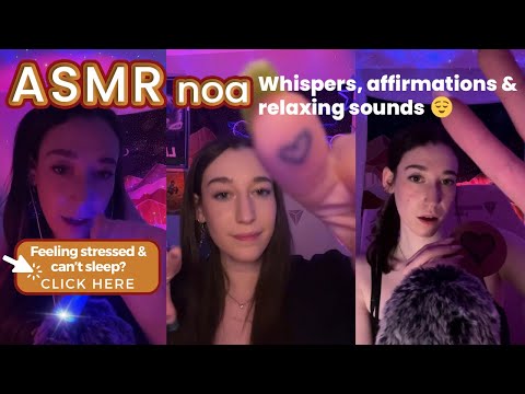 Affirmations, Energy Rain, Whispers+ | 3+ hours of Soothing ASMR triggers 💤 | live #276