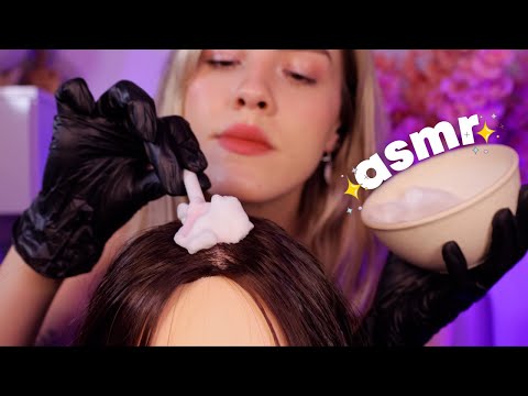 ASMR ROLEPLAY | Tricologista cuida do seu cabelo ✨👩🏼‍⚕️ Voz suave e atenção pessoal