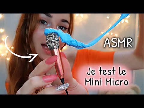 ASMR Français 🌺 Je test le MINI microphone !