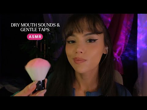 ASMR - Touching Your Face - Dry Mouth Sounds & Gentle Taps