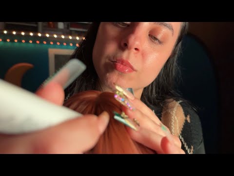 ASMR Te hago un tratamiento capilar para que te duermas ♡