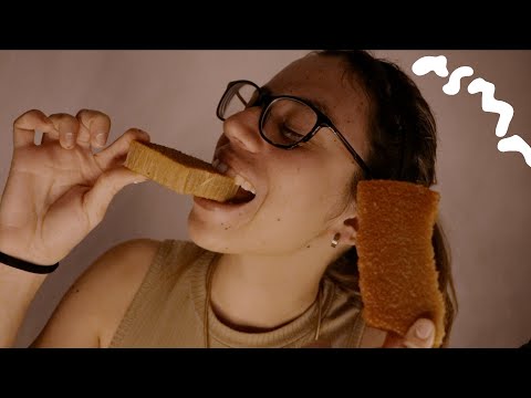 ASMR comiendo tallo de flor de maguey (quiote)