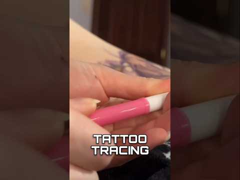 ASMR MARKER TATTOO TRACING #asmr #shorts #relax #asmrtriggers