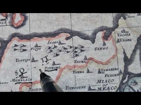 ASMR:17th Century Map of Japan | European Cartography and Historical Inaccuracies | SOFT SPOKEN ASMR