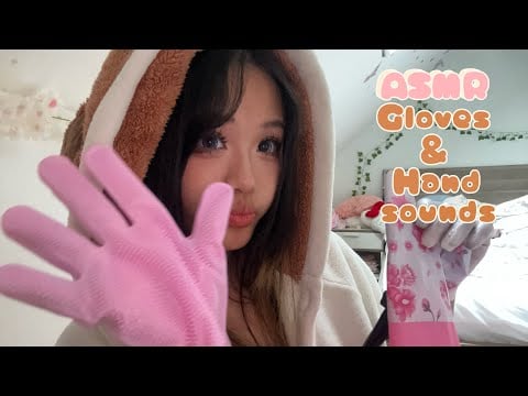 ASMR glove & mouth sounds with hand movements | mic scratching | salt & pepper