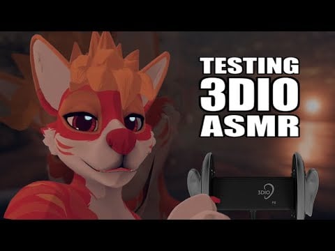 [Furry ASMR] Trying and testing my new 3DIO microphone! (trigger assortment) [audio] 🎤