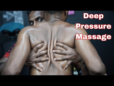 Strong Arms Doing Deep Tissue Body Massage And Head Massage ASMR | Neck Crack | Strong Wrist Barber