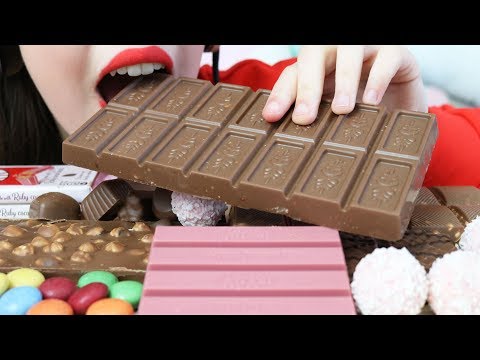 ASMR BEST CHOCOLATE BAR Eating (CRUNCHY & CHEWY Eating Sounds) No Talking