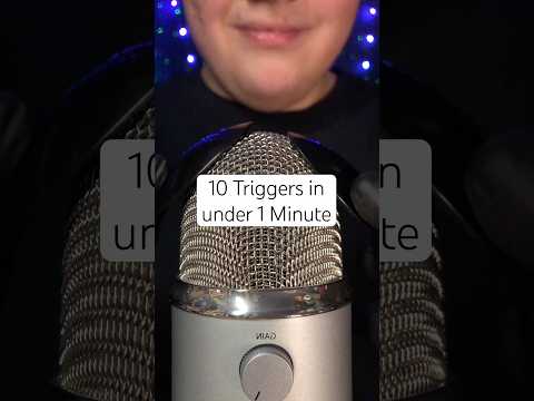 10 Triggers in under 1 Minute! 🩵 #asmr
