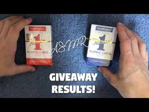 [ASMR] Card Magic & Giveaway Results