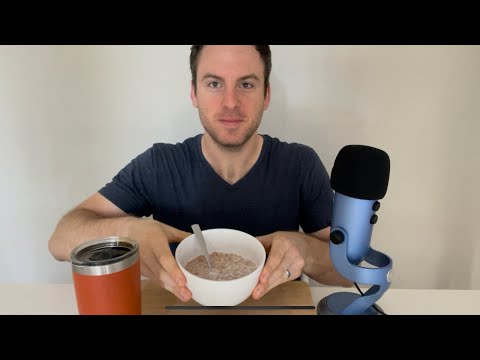 ASMR Eating Cereal & Drinking Coffee || Whispers and Mouth Sounds for Relaxation || Love, Live, ASMR