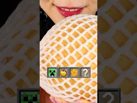 ASMR MINECRAFT FOOD IN REAL LIFE