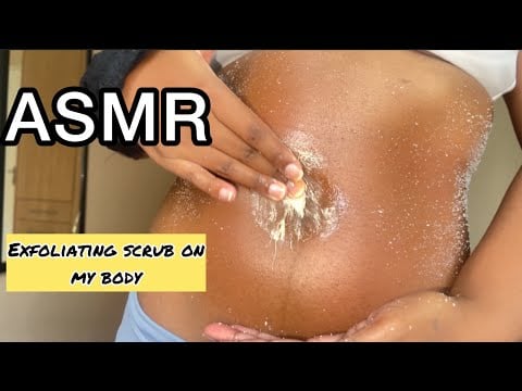 Lofi ASMR Exfoliating Scrub On Belly (rough sounds, rubbing etc