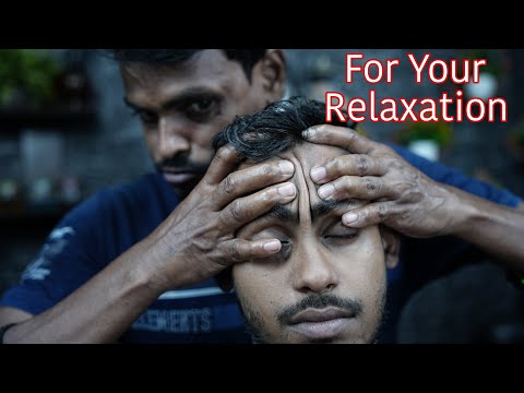 Deep Pressure Head Massage For Your Relaxation | ASMR Strong Wrist Barber Deep Tapping Head Massage