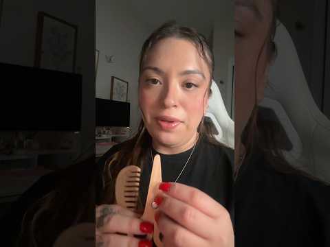ASMR Giving you a quick Wooden Haircut 💇🏻‍♀️- personal attention #asmr #asmrperls #asmrhaircut