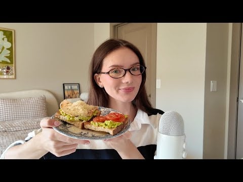ASMR | eating avocado toast