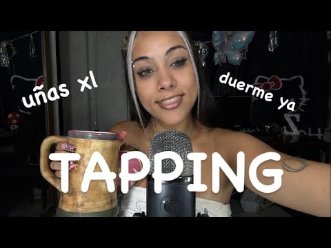 ASMR TAPPING EN MATERIALES DIFERENTES SUPER RELAJANTE 