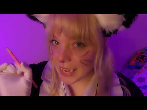 kitty puts dots on you asmr