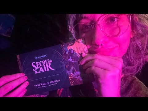 ASMR magic the gathering secret lair opening (lofi)