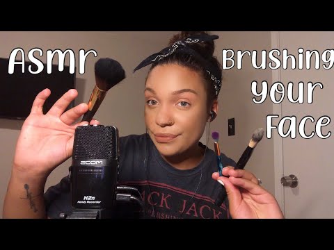 ASMR- Brushing Your Face Till You Fall Asleep