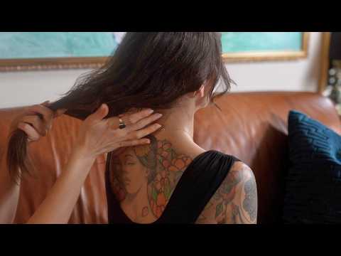 ASMR ✨ Soft & Tingly Hair Play, Baby Hairs & Back Tracing for Deep Relaxation (Real Person ASMR)
