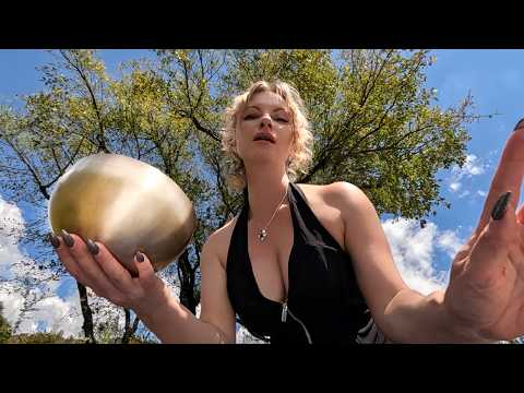 ASMR Nature Sound Healing lying down Outdoors , Plucking, Reiki, Singing Bowls