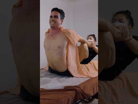 ASMR: INTENSE Vietnamese Body Massage with STRONG STRETCHING #shorts