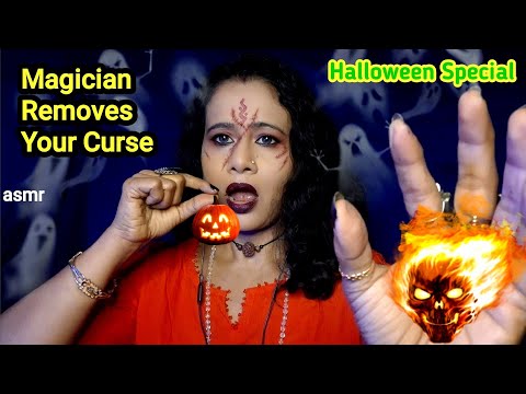 ASMR Magician Removes Your Curse 🪄✨ Halloween Special Spell Ritual| Asmr Ghosal