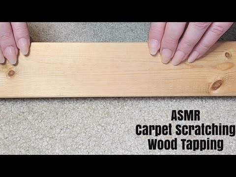 ASMR Fast Carpet Scratching And Wood Tapping-No Talking