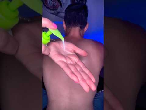 Masaje de ✨espalda✨MUY relajante 😌 #asmr #relax #masaje #sabrina #viral #sonidos #dormir #relaxing