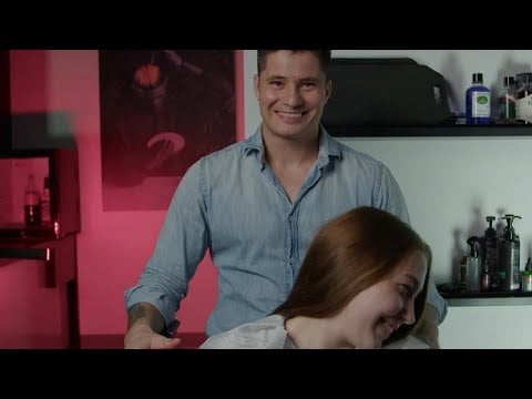 Head barber massage | массаж головы 🥴 | АСМР Массаж для девочки