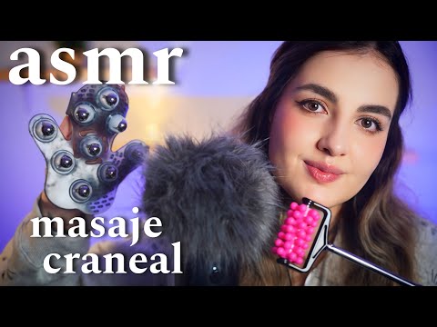 asmr en Español - Masaje CRANEAL para DORMIR en MINUTOS - Ale ASMR :D