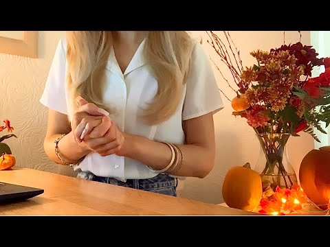 ASMR Luxury Halloween Spa check in 🎃🤎 (typing, writing, beauty treatments, descriptive asmr)