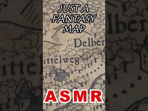 The Kingdom at the Edge of the Fantasy World | #asmrmap #oldmaps #asmrtracing