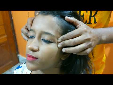Head and Shoulder & body massage with Loud neck cracking for female asmr
