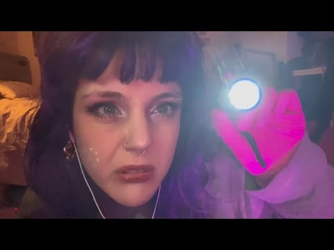 💤CHAOTIC ASMR: B¡tchy Nurse Cranial Nerve Exam 👀💤