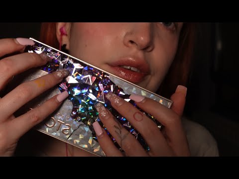 ASMR Doing Your Makeup with Long Nails (Fast Personal Attention)