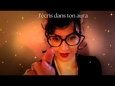 💤 ASMR - écriture dans ton aura - hypnose reiki (chuchotement et sons de bijoux ) 
