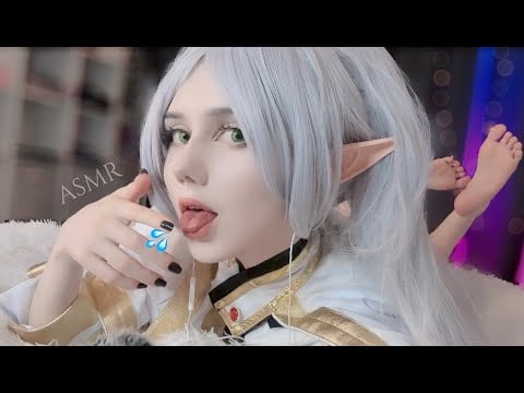 ASMR Spit painting, tongue fluttering, mouth sounds