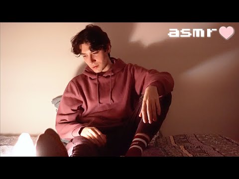 ASMR Male Inaudible/Unintelligible Whisper & Bedtime Kisses