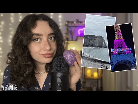 🌙ASMR FRANÇAIS :JE TE RACONTE MES VACANCES AVEC PHOTOS/VIDÉOS🌈(Michou,Lollapalooza,Deauville...)