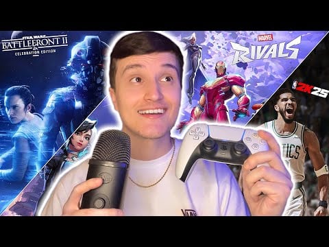 ASMR Gameplay | 1 Hour of Video Games (Star Wars Battlefront 2, Marvel Rivals, NBA2K25)