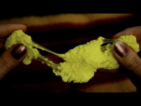 ASMR Close Up Crackling Sticky Floam