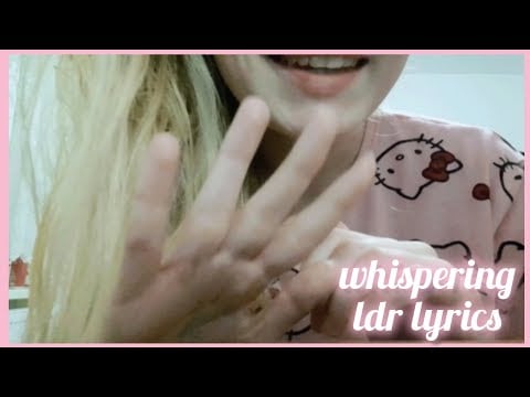 lofi asmr | lanas del rey unreleased songs 🤍💤 [whispering, inaudible, tracing, bad quality]