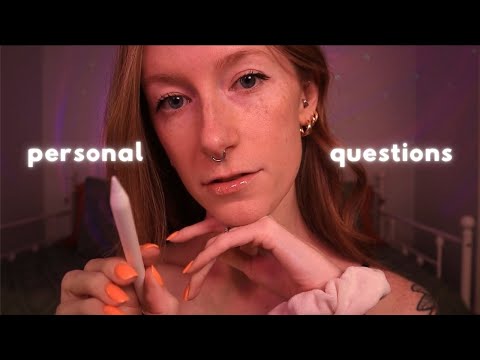 Soft-spoken ASMR | Asking you random, personal questions ✍️