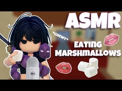 Roblox ASMR ☁️ Eating Marshmallows!! (Satisfying + CHEWY) MM2